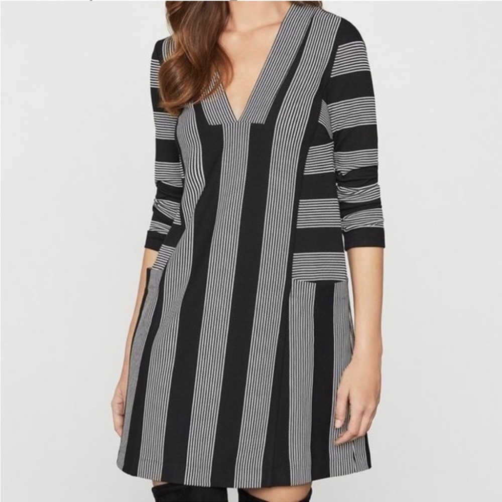 BCBGMaxAzria | Shift Dress | Black/White | XS